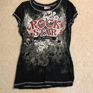 Rockstar glitter shirt